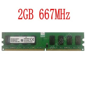 Kingston 2GB PC2-5300 DDR2 667MHz CL5 KVR667D2N5/2G Desktop Intel Memory RAM - Picture 1 of 8
