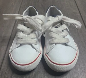POLO RALPH LAUREN KIDS FANTOR III SCRIPT SNEAKERS KIDS SIZE 9 LEATHER - Picture 1 of 12