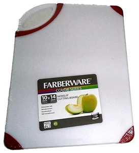 "TABLA DE CORTE ANTIDESLIZANTE FARBERWARE 11"" x 14"" Color Serie Borde Rojo - Imagen 1 de 1