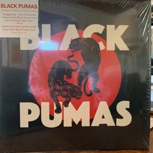 Black Pumas Black Pumas Urban Outfitters (Vinyl, Clear With Red Smoke) SEALED - Foto 1 di 6