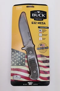 Buck Knife 632 MESA, Discontinued 2017, w/Sheath in Clam Pack *NOS*, MADE IN USA - Picture 1 of 2