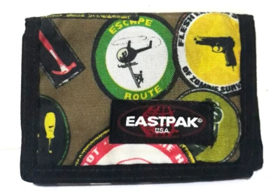 Vintage Wallet EASTPAK Zombie K371 USA Made Rare Burgundy Nylon Coin Purse - Image 1 of 4