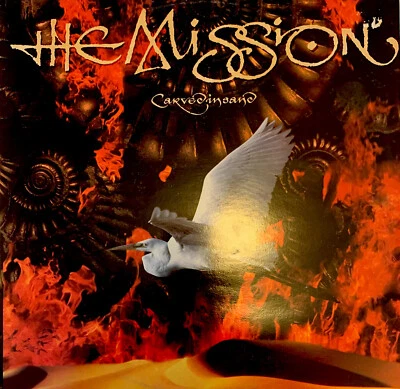 CARVED IN SAND | The Mission | Vinyl LP Record | Original 1990 Australasia - Image 1 of 4