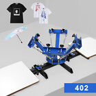 55x45cm 4 Farbe 2 Station Siebdruck T-Shirt Textildruck DIY Siebdruckmaschine