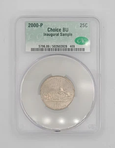 2000 P Virginia State Quarter CAC Choice BU Inaugural Sample - Picture 1 of 4