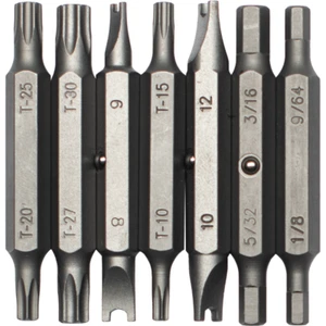 Megapro Tamperproof Screwdriver Replacement Bit Set Security Torx, Hex, Spanner - Picture 1 of 3