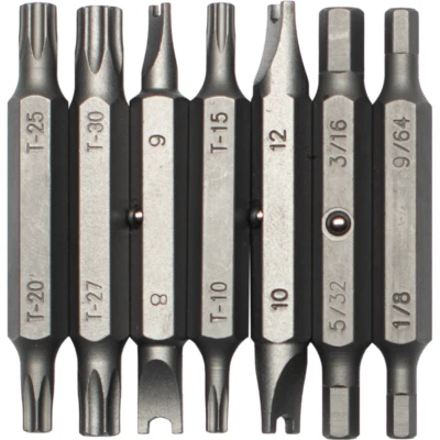 Megapro Tamperproof Screwdriver Replacement Bit Set Security Torx, Hex, Spanner - Image 1 of 3