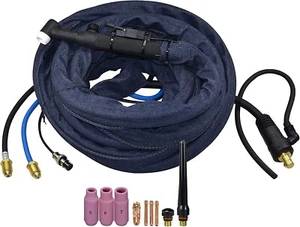 Antorcha de soldadura TIG WP-18K-25 25 pies 7,6 metros refrigerada por agua 350 amperios completa - Imagen 1 de 9