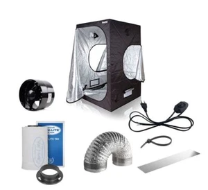 Growzelt mit Abluft Indoor Grow 135 cbm/h 60x60x140 inkl. Aktivkohlefilter Grow - Bild 1 von 3
