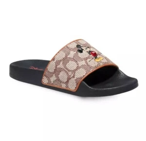Disney X Coach Walt Disney World Slides Signature W/ Mickey Embroidery (Size 11) - Picture 1 of 10