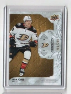 2019-20 UD Engrained Rookie Base Card # 65 Max Jones Anaheim Ducks 201/299 - Picture 1 of 2
