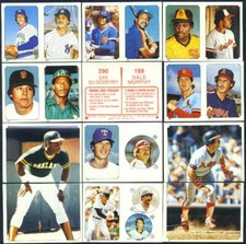 Wade Boggs Jim Rice Dave Righetti #100-200B-287B 1984 OPC sticker