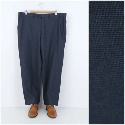 Pantalones de hombre 41 cintura 28 pierna MARKS&SPENCER traje de vestir oficina gris pantalones pantalones pantalones Foto 1 de 4