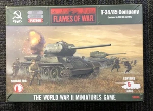 Metal Flames of War SBX06 Soviet Late War T-34/85 Tankovy Company 1943 Neu in OVP - Bild 1 von 8