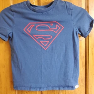 Gap Kids Superman Shirt Boys Size Small Blue Short Sleeve - Picture 1 of 8