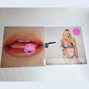 SIGNED Kesha – . Period White Translucent Cum For Me Clear w Insert Vinyl LP NEW - Imagen 1 de 9