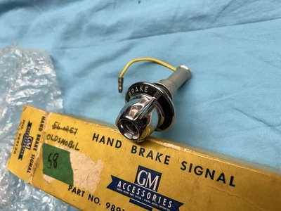 1958 Oldsmobile Dash Parking Brake Signal Emergency 88 Super 98 371 NOS - Image 1 of 4