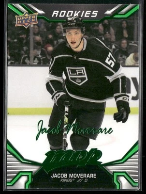 2022-23 Upper Deck MVP Jacob Moverare Green Script #224 Los Angeles Kings - Image 1 of 2