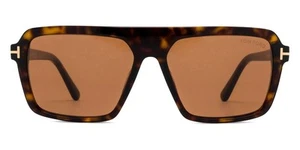 Gafas de sol Tom Ford FT1176 Vincent masculinas Dark Havana 56 mm nuevas 100 % auténticas - Imagen 1 de 9