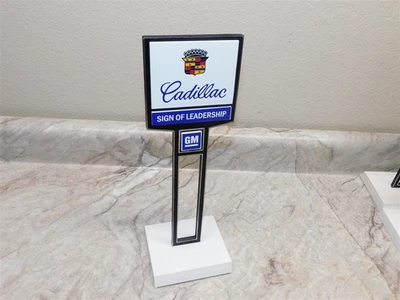  Advertising General Motors Cadillac Car Dealership Desk Top Sign, Repro, Nice! - Image 1 of 4
