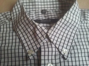 ETERNA EXCELLENT Hemd 42 weiß Schwarz Kariert Sehr gut #U145 - Picture 1 of 1