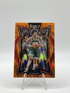 2024-25 Select Basketball - AJ Johnson RC - Concourse Orange Shock Prizm #67 - Bild 1 von 2