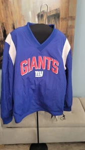 Nike New York Giants Sideline Athletic Stack V-Neck Pullover Windbreaker Jacket - Picture 1 of 6