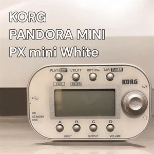 KORG PANDORA mini PX mini WH White Personal Guitar Bass Multi Effect Processor - Picture 1 of 2