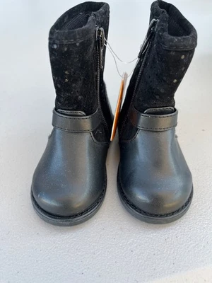 GYMBOREE Toddler Black Boots Girl Toddler 4,5,6,7 NEW - Image 1 of 3