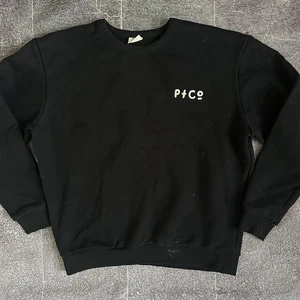 Men's P&Co Way Out Nowhere Black Chainstitch Crewneck Pullover Sweatshirt Sz L - Picture 1 of 3