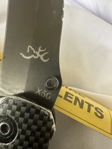 Browning 3.35" Blade X50 Knife W/Glass Breaker, Seatbelt Cutter & Clip wood hdl - Picture 1 of 15