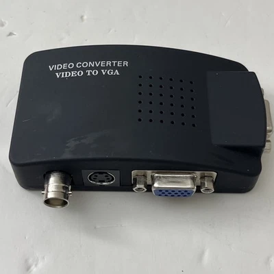 BNC Video a VGA Convertitore Composito S-video a PC VGA Adattatore 1080P Switch Box - Immagine 1 di 4