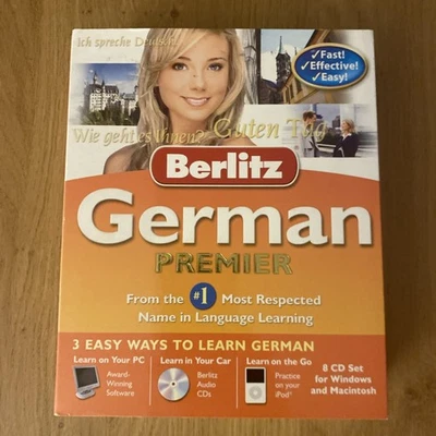 Berlitz German Premier Language Course 8 CD Set + Book - Image 1 of 4