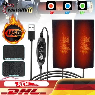 USB Heizgriffe Lenker Griffheizung Beheizte Motorrad beheizte Griffe Handwärmer - Bild 1 von 4