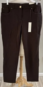 Pantalones Chicos 2 SHORT So Slimming Cocoa Bean Marrón Peyton Nuevos con Etiquetas - Imagen 1 de 5