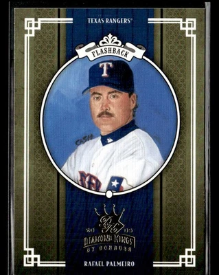 2005 Donruss Diamond Kings #418 Rafael Palmeiro Card Texas Rangers - Image 1 of 2