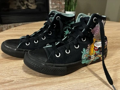 Zapatillas altas con estampado de cuaderno Converse talla 13 juveniles Foto 1 de 4