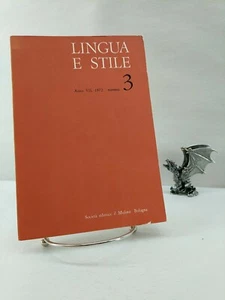 Lingua e stile Anno VII, 1972 Numero 3 - Picture 1 of 5