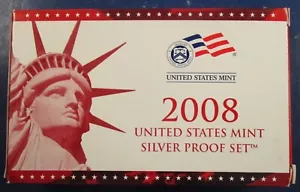 2008 SILBER PROOF SET mit OGP - 14 Münzen - (03) - Bild 1 von 9