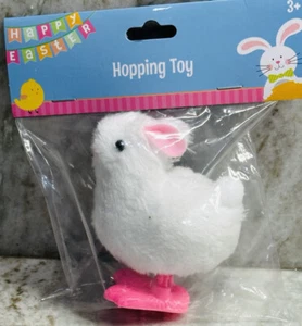 Plush Stuffed Bunny Toys Cartoon Jumping Rabbit Hopping Wind Up. - Picture 1 of 6