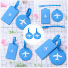 2 Pcs Luggage Tags for Backpack Airplane Patterns Suitcase Round