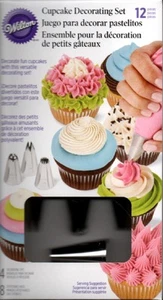 Wilton 12 Piece Cupcake Frosting Cake Cookie Decorating Set Kit Tips Bags NEW - Picture 1 of 2