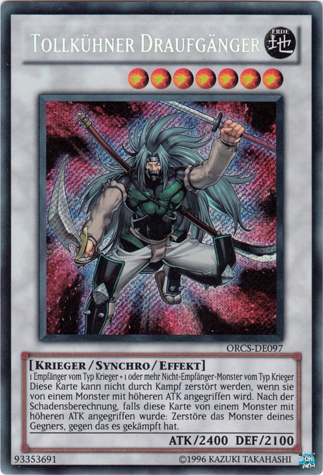 YU-GI-OH, TOLLKÜHNER DRAUFGÄNGER, SCR, ORCS-DE097, TOP - Bild 1 von 1