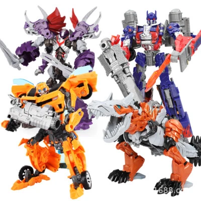 Nuevas aleaciones Transformers juguetes cable de acero robot abejorro dinosaurio Optimus Prime Foto 1 de 4