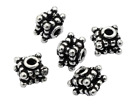 8 Pcs 9X8mm Square Spacer Bead Antique Silver Plated