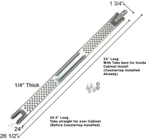 New Genuine OEM Whirlpool Dishwasher Universal Installation Bracket W10426979 - Picture 1 of 2