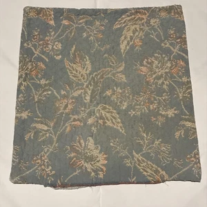Antique Unstuffed Throw Pillow Case Cover Floral French Blue Cottage Cream Pink - Picture 1 of 9