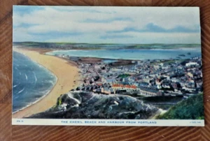 Postal Chesil Beach & Harbour de Portland Raphael Tuck - Imagen 1 de 2