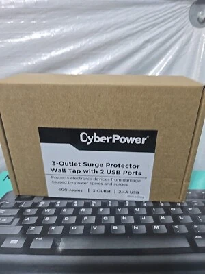 CSP300WUR1 Professional Surge Protector, 600J/125V, 3 Outlets, 2 USB Charge P... - Image 1 of 4