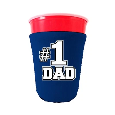 #1 Papá Neopreno Plegable Fiesta Taza Coolie, Día del Padre, Regalo Foto 1 de 3